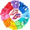 100 Pack Colorful Rainbow Balloons (12 Inch) – 10 Bright Assorted Colors Latex Balloons with Bonus Confetti – Bulk Party Decorations for Kids Birthday, School Carnival, Pride Events & Summer Festivals – Thickened Helium Grade Balloon Set